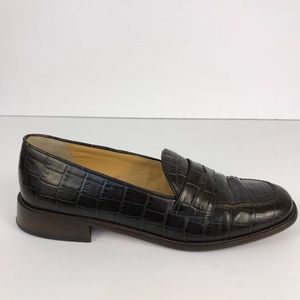 COACH Penny Loafers women Leather 9 MADE IN ITALY